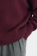 Свитер оверсайз с высоким воротником из шерсти Daisyknit, цвет: Бордовый,  купить онлайн