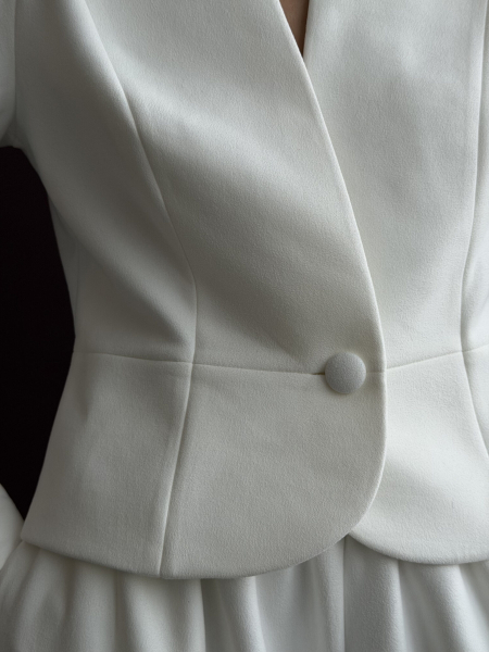 Жакет из замши GARCHIT, цвет: молочный, GARZamJakMol купить онлайн