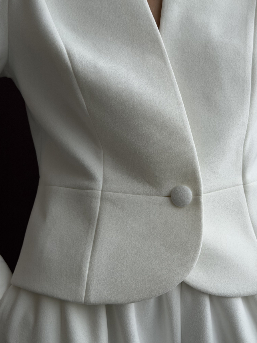 Жакет из замши GARCHIT, цвет: молочный, GARZamJakMol купить онлайн