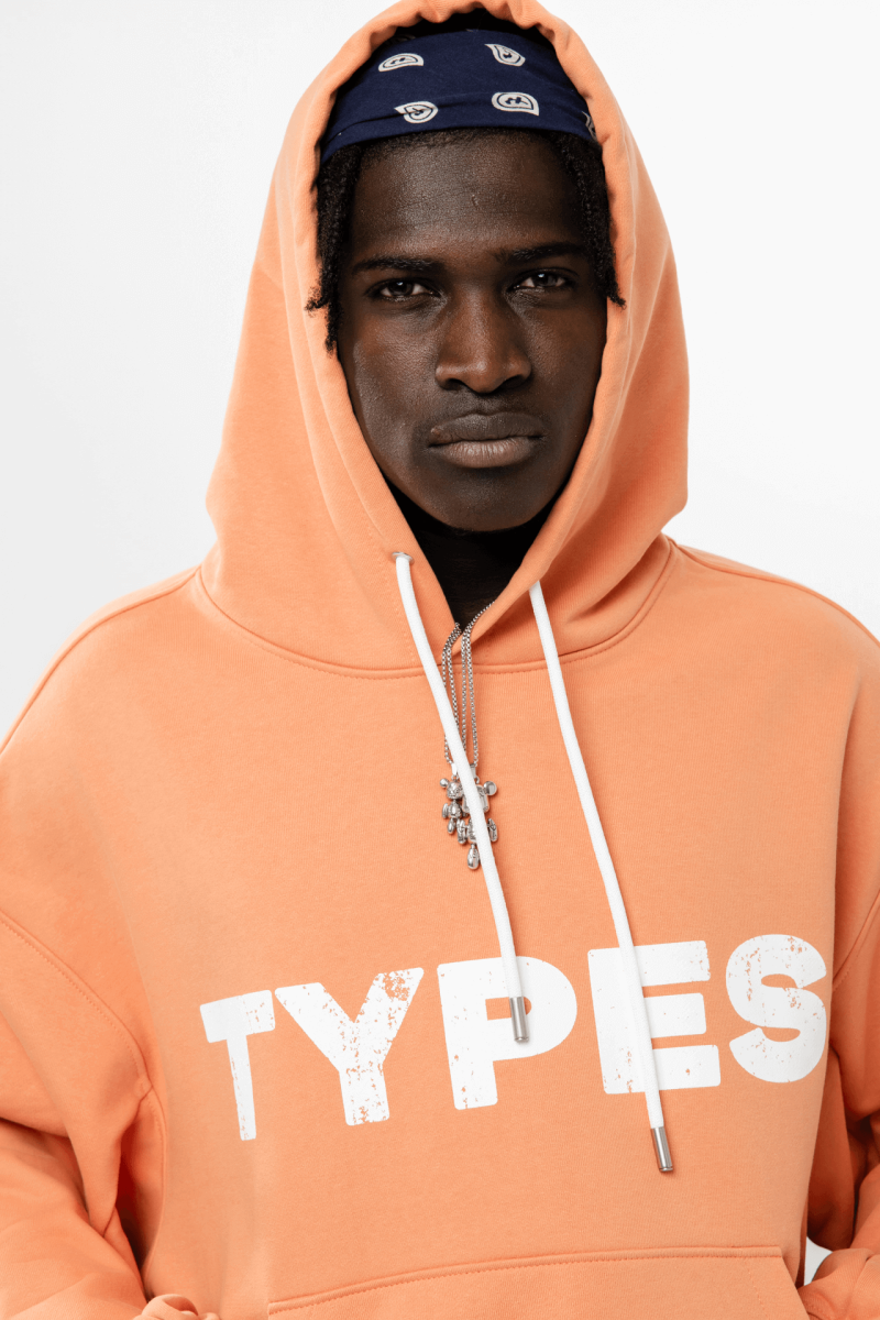 Худи Vintage Logo types, цвет: оранжевый, 00-00003138 купить онлайн