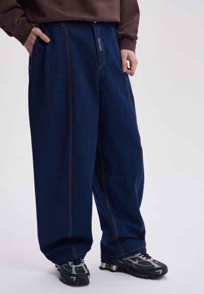 Джинсы мужские BAGGY SORRY, I’M NOT, цвет: синий,  купить онлайн