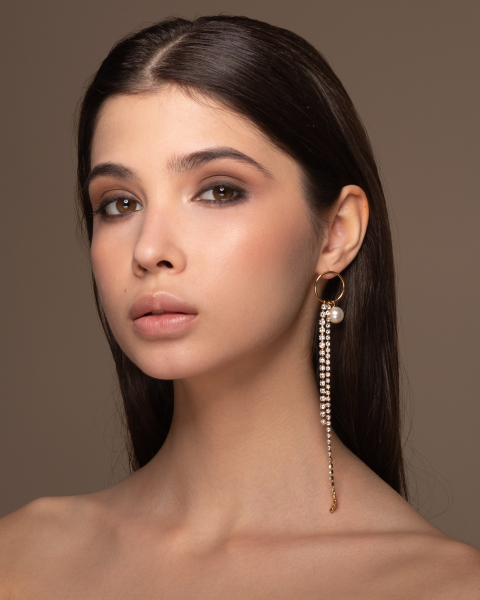 Моносерьга "Crystal&Pearl" MURASHKA MECR002 купить онлайн