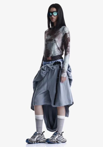 Удлинённые шорты из джерси KRAKATAU, цвет: бледно-голубой, Rw240-63 купить онлайн