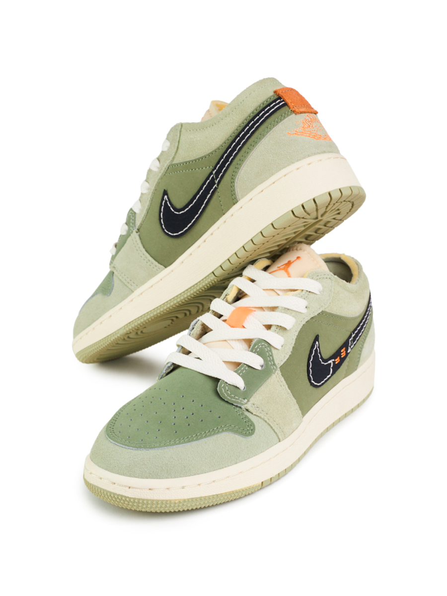 Кроссовки подростковые Jordan 1 Low "Sky J Light Olive" NKDADDYS SNEAKERS, цвет: зеленый FD9092-300 купить онлайн