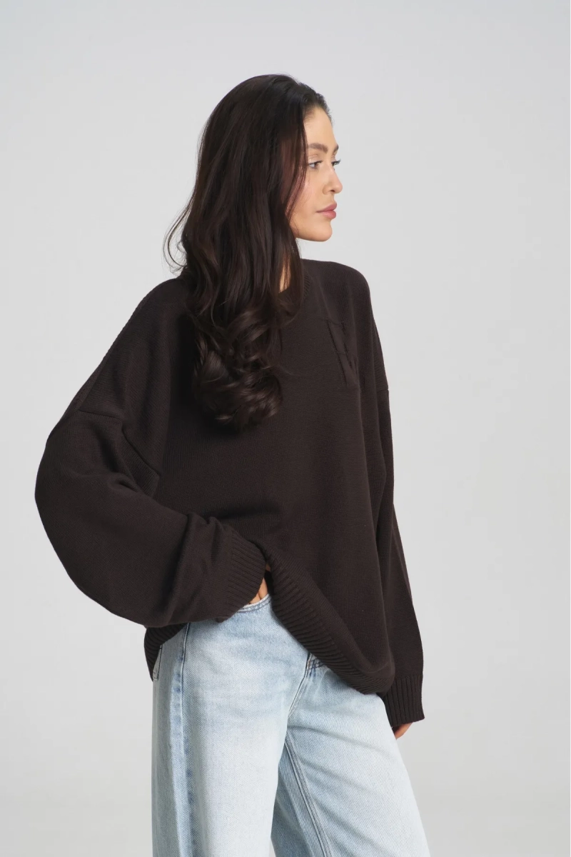 Джемпер Cotton ER Choco Erist store, цвет: шоколадный, НФ-00002295 купить онлайн