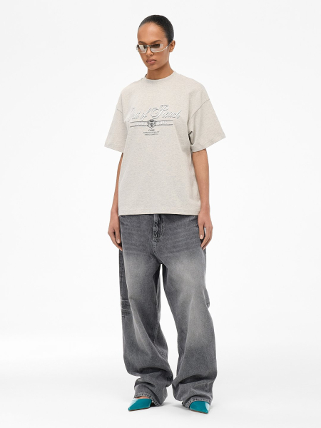 Футболка с принтом OUT OF REACH, цвет: серебристый меланж, TSLGGSLVMLG купить онлайн