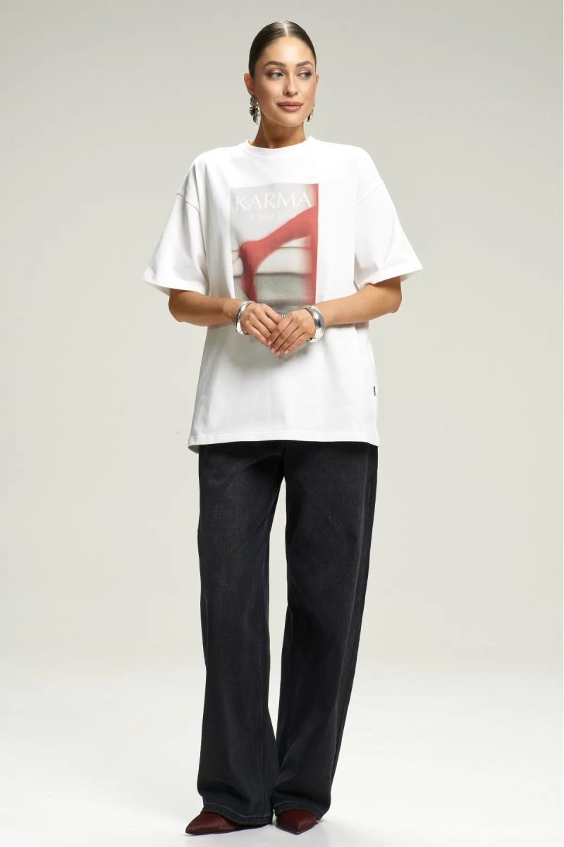 Футболка KARMA NEW White Erist store, цвет: белый, НФ-00002914 купить онлайн