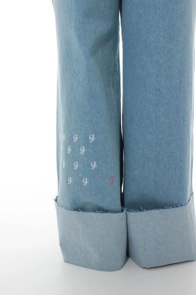 Брюки из денима GARCHIT, цвет: голубой,  купить онлайн