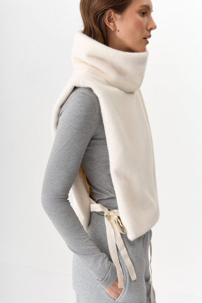 Манишка из искусственного меха Ricoco, цвет: молочный 4097/2 купить онлайн