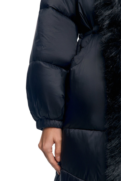 Пуховик удлинённый с мехом SODAMODA, цвет: Черный, 15955 купить онлайн