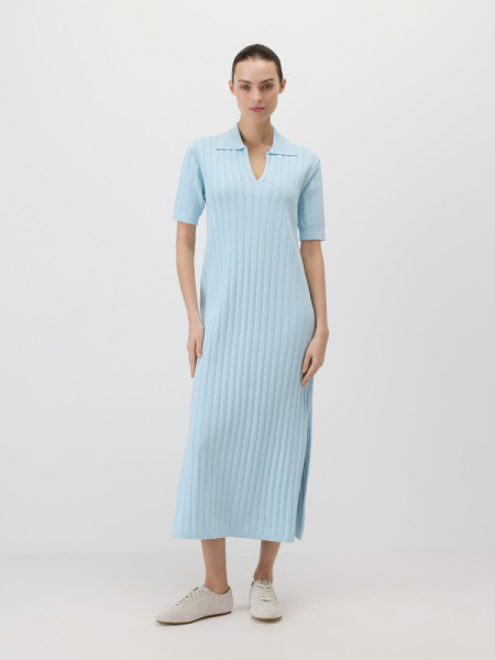 Платье с воротником-поло