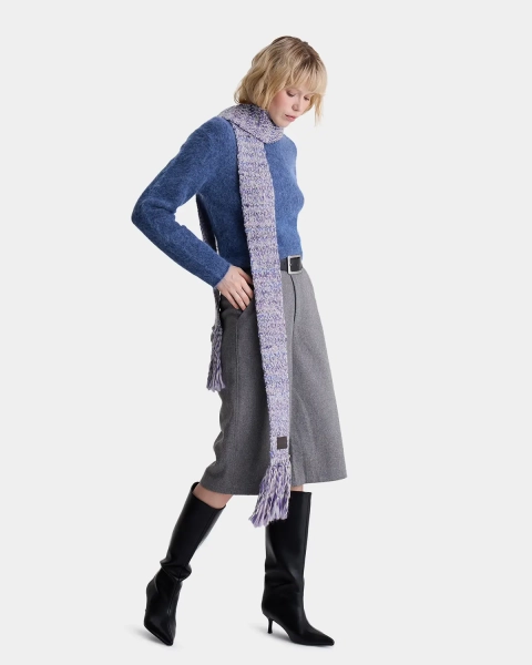 Узкий шарф Arny Praht, цвет: фиолетовый  купить онлайн