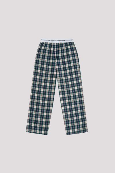 Брюки пижамные ГОША РУБЧИНСКИЙ, цвет: зеленый, PJP_0201_green_checked купить онлайн