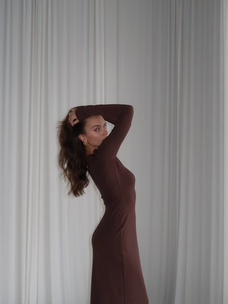 Платье "ASPECT" MIARTLAND, цвет: коричневый, НФ-00000797 купить онлайн