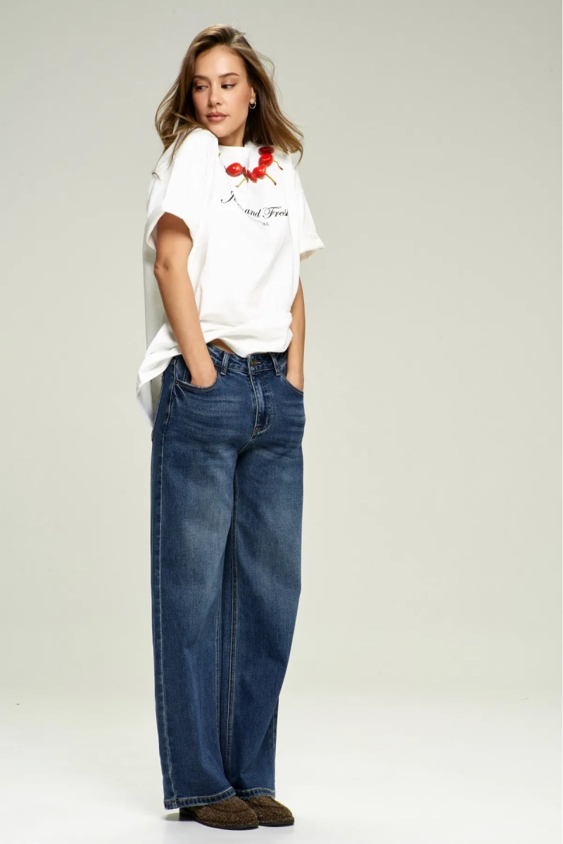 Джинсы Stright Classic Erist store, цвет: синий, НФ-00001219 купить онлайн