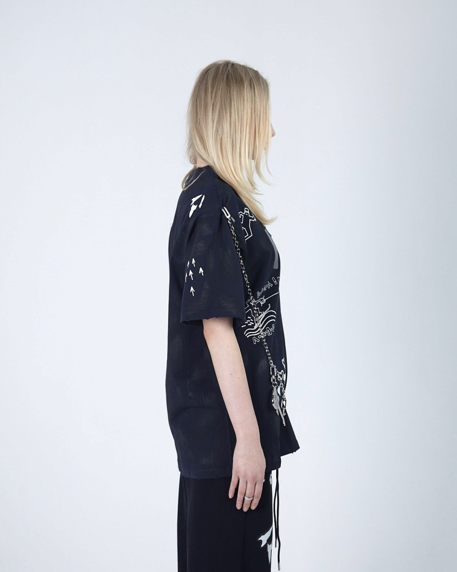 Футболка KINO DRAWINGS 380 GR NAVY ASIA ST 71, цвет: синий, Ast71.kino-tt-draw-navy купить онлайн