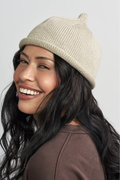 Шапка желудь из хлопка Erist store, цвет: бежевый НФ-00003337 купить онлайн