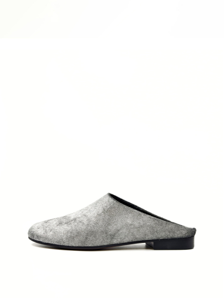 Мюли из натуральной кожи и меха