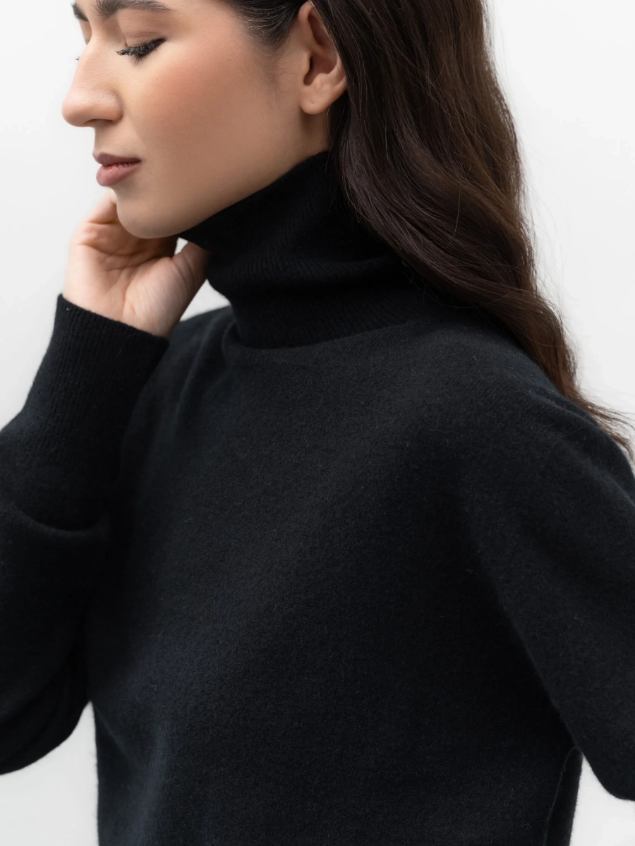 Водолазка из шерсти с кашемиром TRES, цвет: Черный, НФ-00002441 купить онлайн