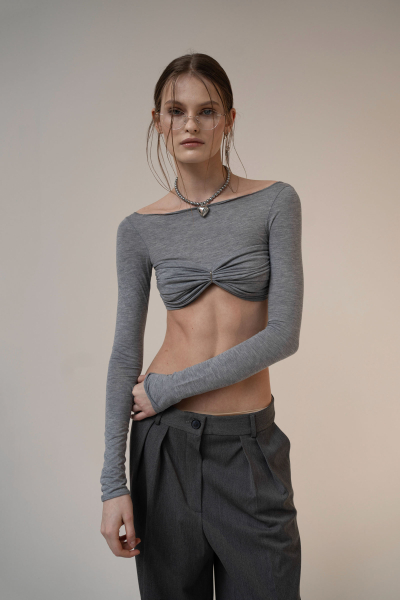 Топ Onna LookSee, цвет: серый  |новая коллекция купить онлайн