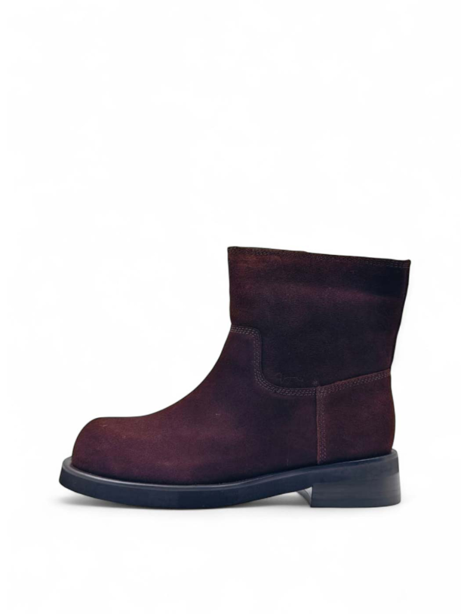 Ботинки зимние из натуральной замши