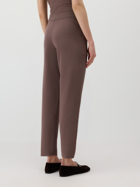 Трикотажные брюки из хлопка Conso, цвет: коричневый, KTR 260706 - кофейный купить онлайн