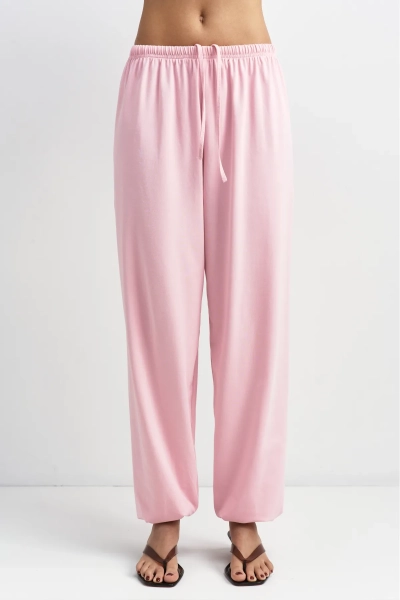 Брюки из кулирки Erist store, цвет: розовый,  купить онлайн