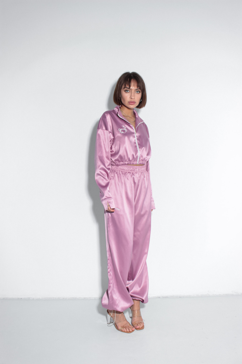 Брюки из атласа GARCHIT, цвет: розовый, GARAtlBrPink купить онлайн