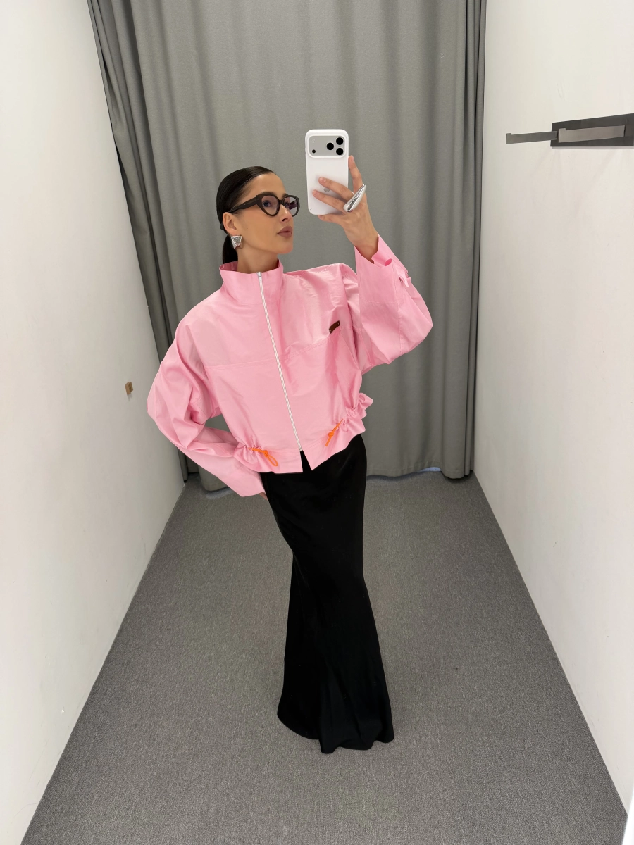 Ветровка укороченная MUSE ME, цвет: ягодный, JK003 купить онлайн