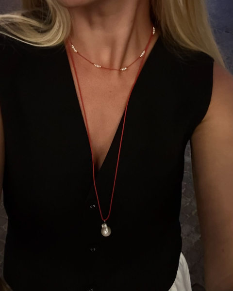 Шнурок LU red LU JEWEL, цвет: серебро, 29800059961336 купить онлайн