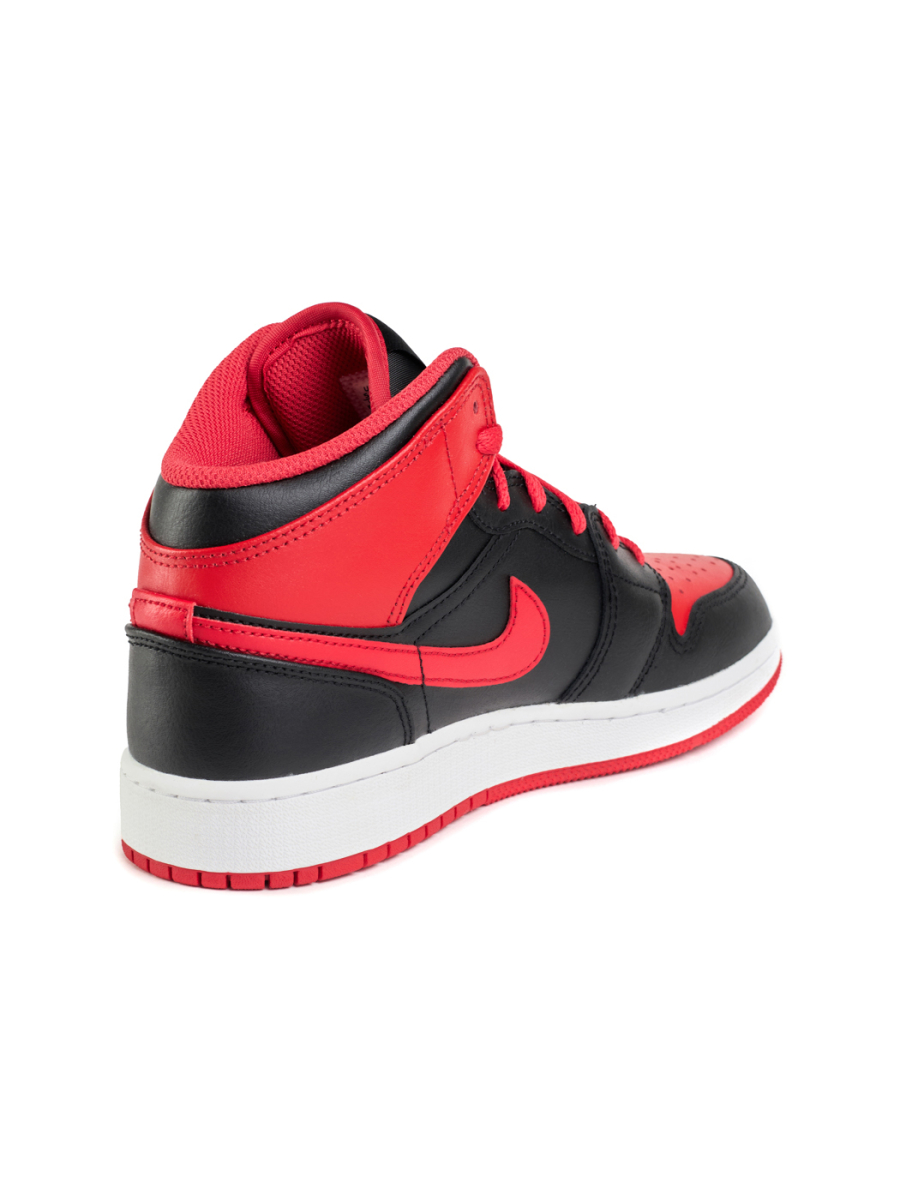 Кроссовки подростковые Jordan 1 Mid "Alternate Bred" NKDADDYS SNEAKERS, цвет: красный, DQ8423-060 со скидкой купить онлайн