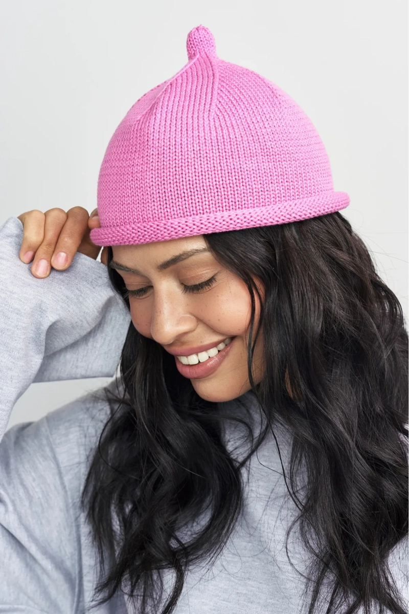 Шапка желудь из хлопка Erist store, цвет: розовый НФ-00003336 купить онлайн