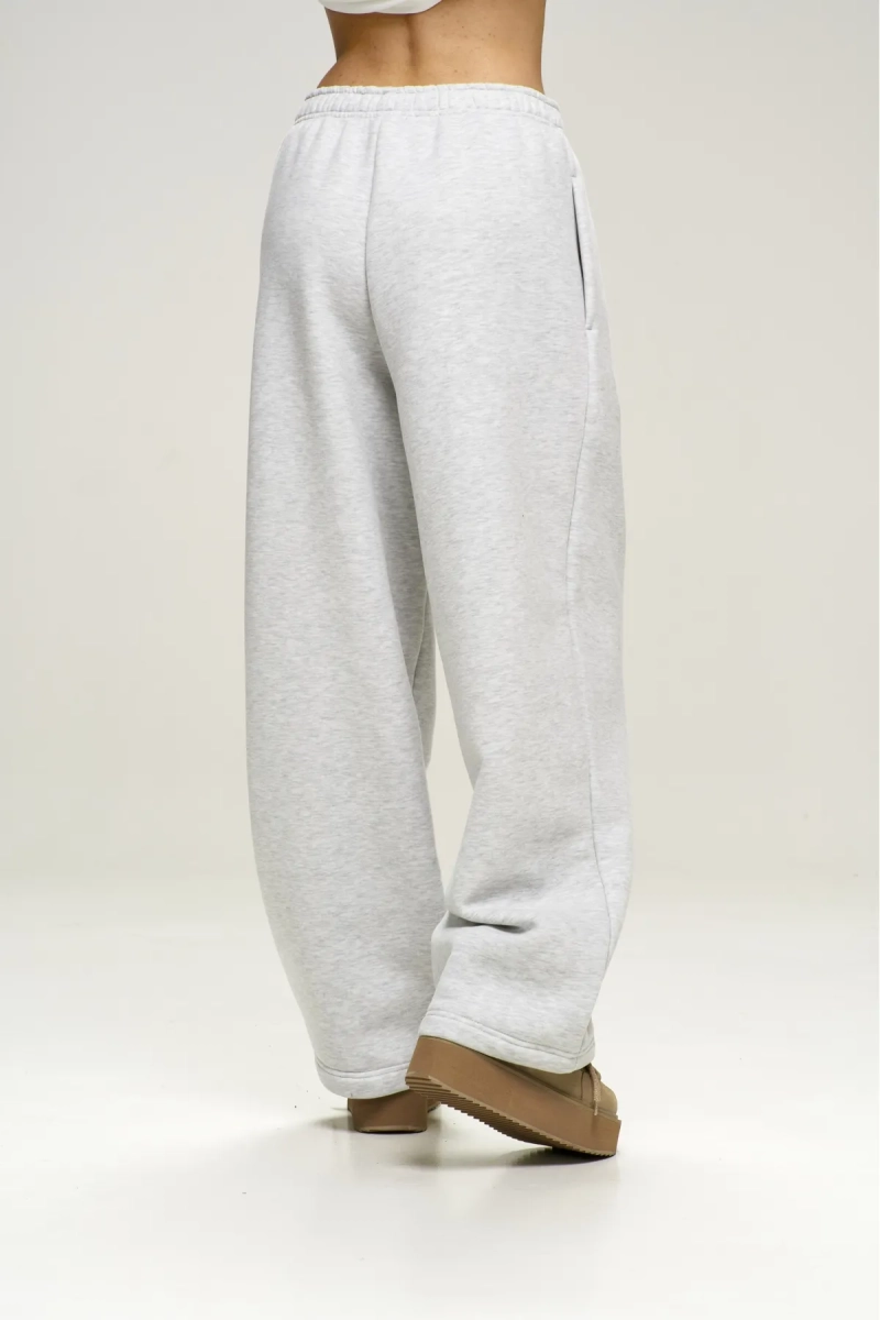 Брюки с начесом Grey Melange Erist store, цвет: серый, НФ-00003018 купить онлайн