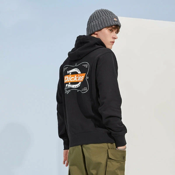 Худи Dickies shvetsov store, цвет: черно-оранжевый,  купить онлайн