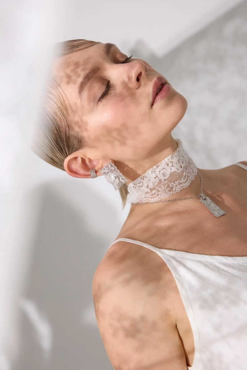 Серебряная моносерьга «Кружево» правая SBLESKOM, цвет: серебро, 12115 купить онлайн