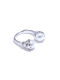 Кольцо с жемчугом double silver ÁMOXY k0158 купить онлайн