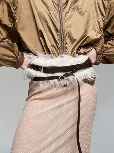 Юбка миди в горох WALK OF SHAME, цвет: бежевый, SK103/FW2526 купить онлайн