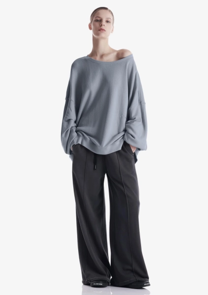 Свитшот с боковыми разрезами KRAKATAU, цвет: голубой, Fw124-63 купить онлайн