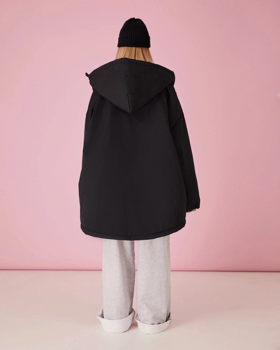 Бомбер черный зима TABOO, цвет: Черный, Bmblack купить онлайн