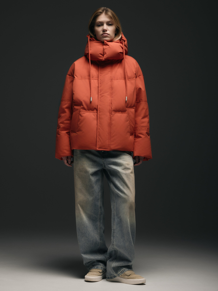 Пуховик Frostkill puffer NAIPACHE, цвет: оранжевый,  купить онлайн