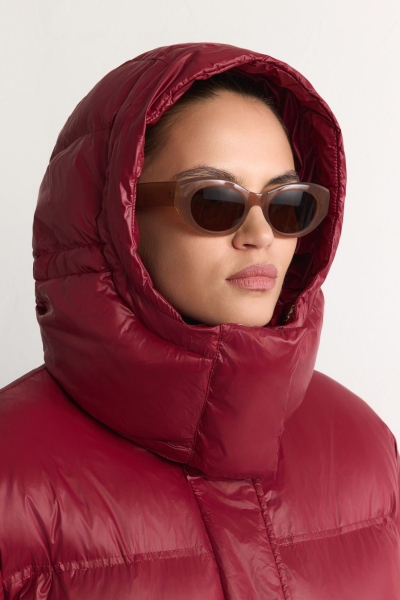 Пуховик с капюшоном TOPTOP, цвет: Бордовый, TTS.042.18556.330 купить онлайн