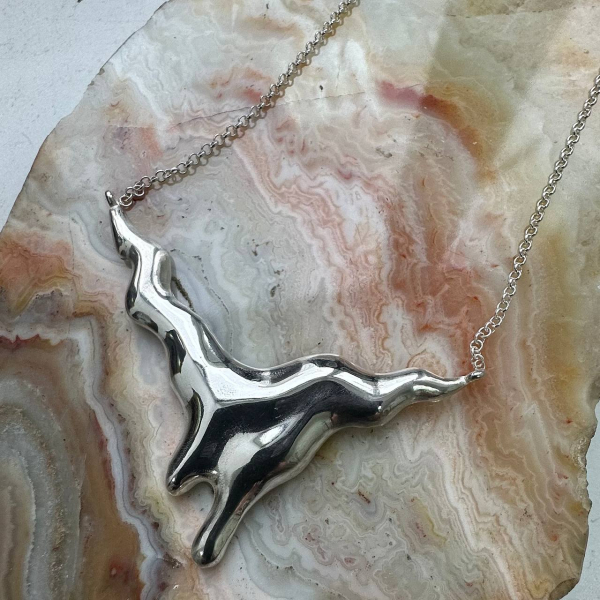 Колье воск Nur Silver, цвет: серебро,  купить онлайн