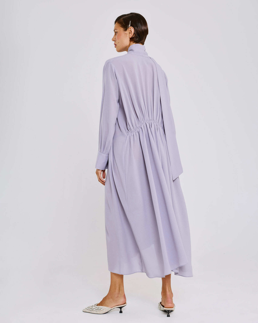 Платье с шарфом Anmuse, цвет: фиолетовый, RB26SP315-DGR купить онлайн