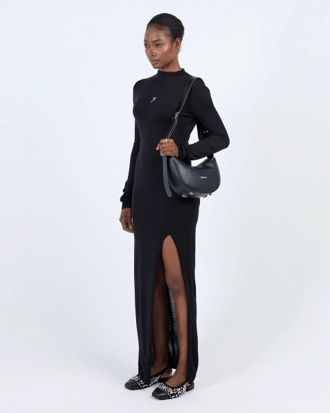 Платье длинное вязаное JE ASIA ST 71, цвет: Черный, Ast71.Je-dress-knit-bl купить онлайн