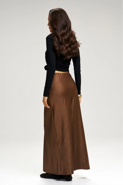 Юбка-годе атласная Tobacco Erist store, цвет: коричневый, НФ-00003080 купить онлайн