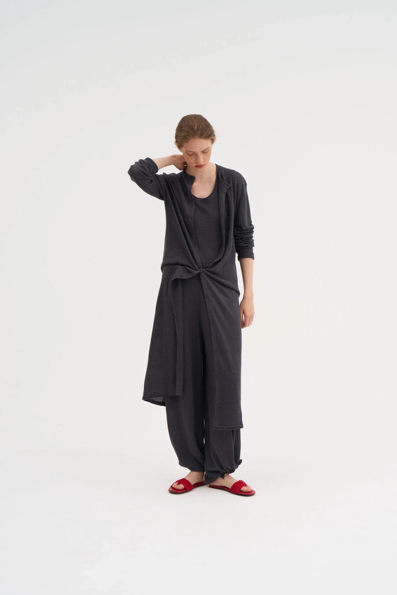 Кардиган В ПУТИ Mankova, цвет: графитовый, SS26-012 купить онлайн