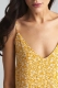 Платье мини на регулируемых бретелях Floral Yellow