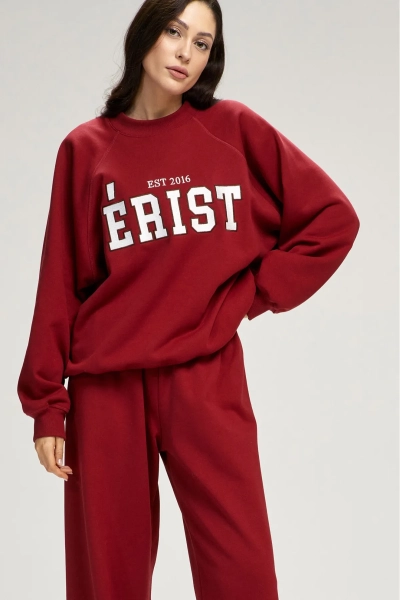 Свитшот базовый Over Wine Erist store, цвет: Бордовый, НФ-00003072 купить онлайн