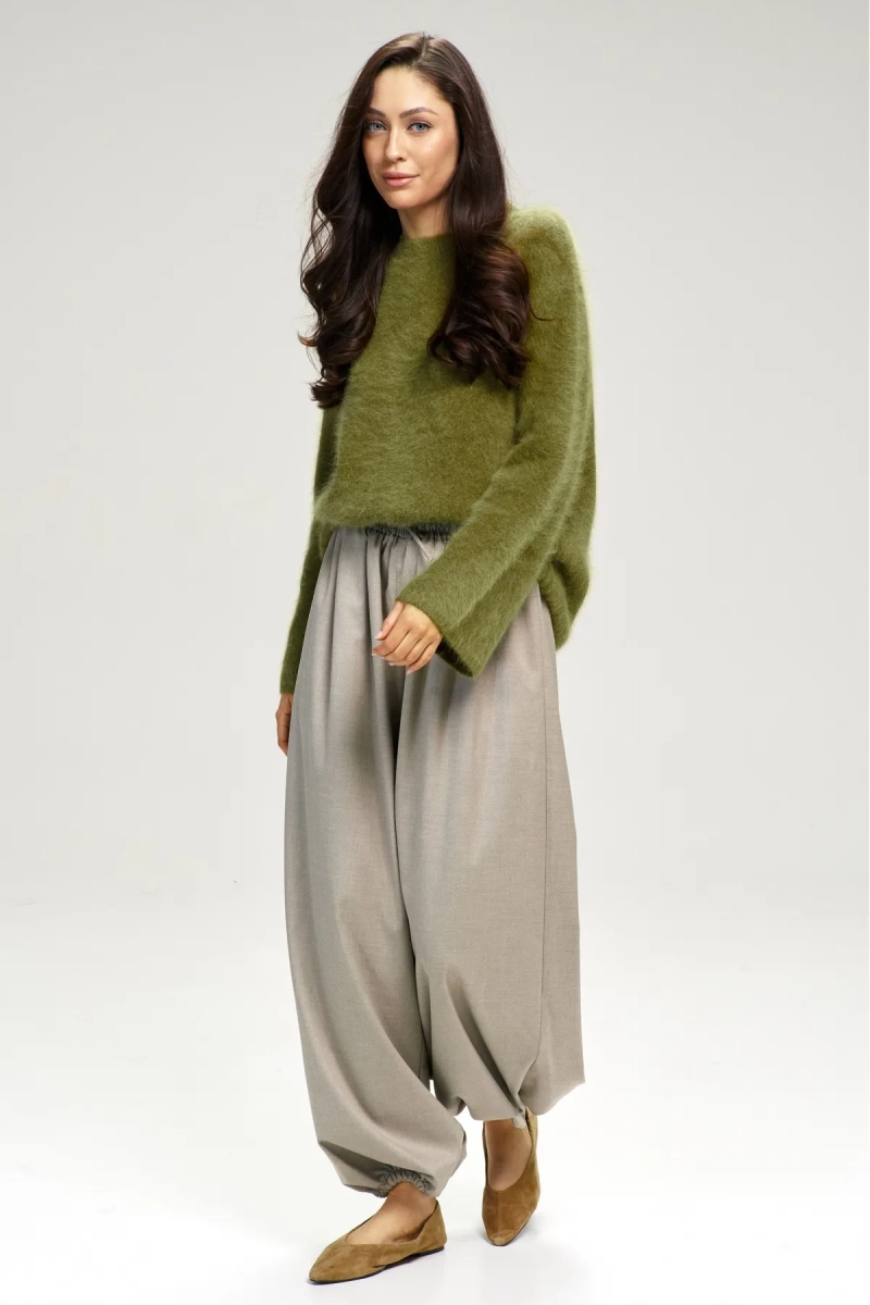 Брюки-алладины Beige Melange Erist store, цвет: бежевый, НФ-00003101 купить онлайн