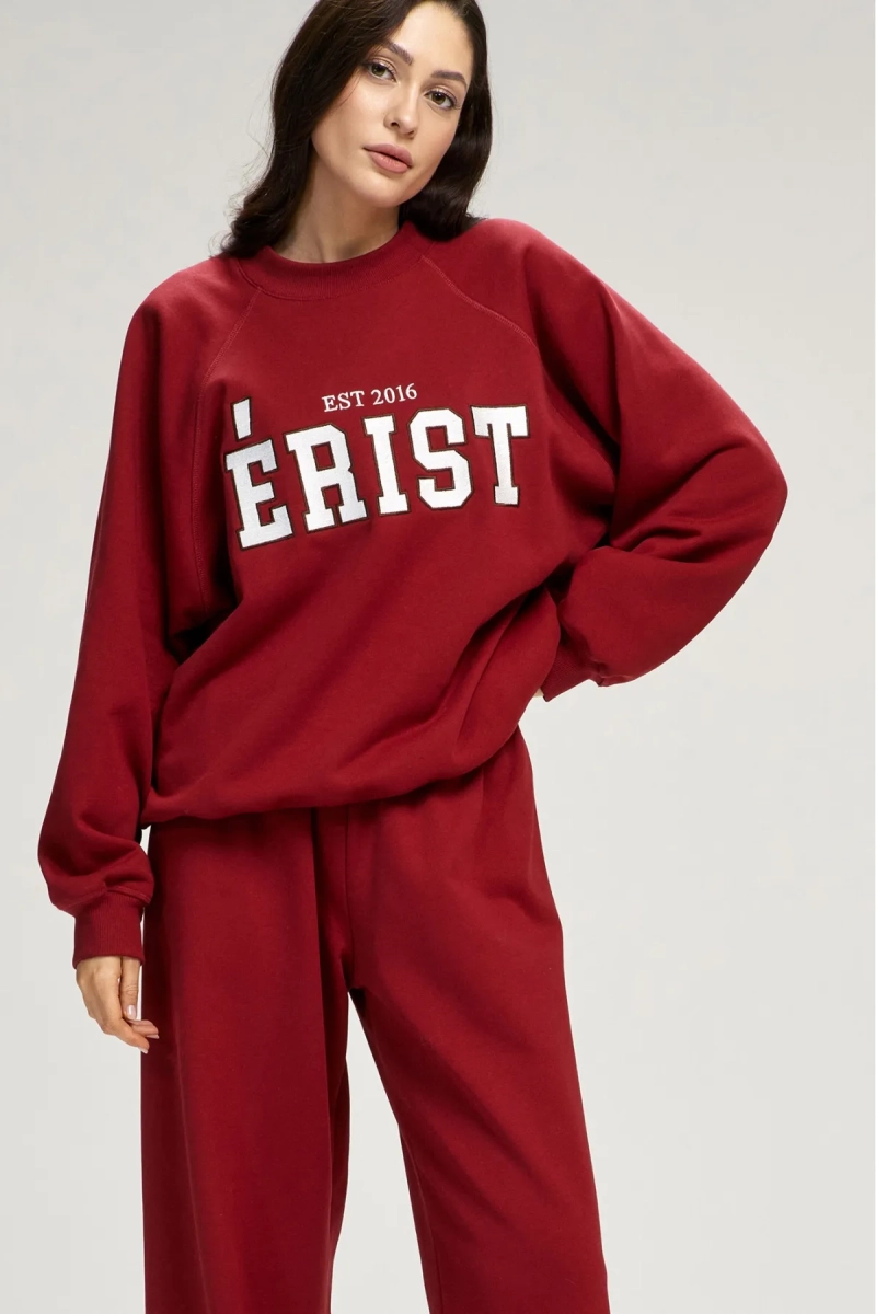 Свитшот базовый Over Wine Erist store, цвет: Бордовый, НФ-00003072 купить онлайн